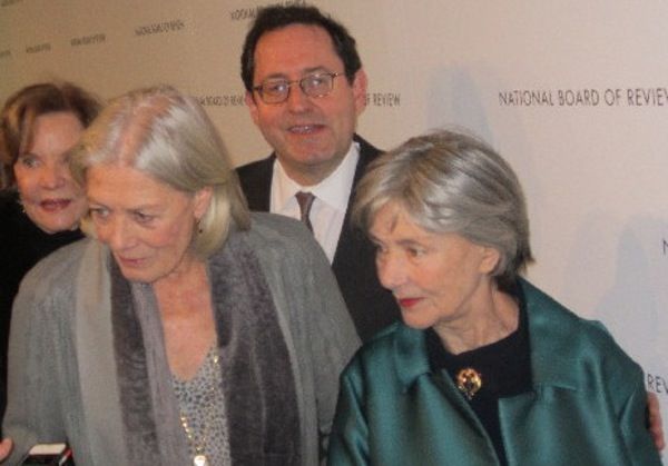 Vanessa Redgrave and Emmanuelle Riva with Sony Pictures Classics' Michael Barker</em>