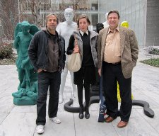 Giorgelli, Titze and Peña in MoMA's Sculpture Garden