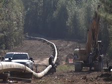 The gas pipeline