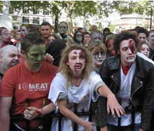 Undead were out in force for the Zombie Walk <i>Photo: Anton Bitel</i>