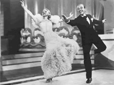 Ginger Rogers and Fred Astaire in 1936 Hollywood classic Swing Time