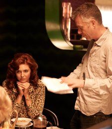 Tamsin Egerton on the set with Michael Winterbottom