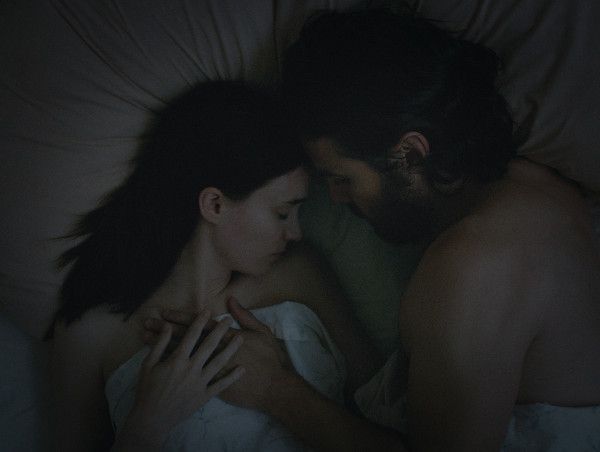 Rooney Mara and Casey Affleck in A Ghost Story - this is the story of a ghost and the house he haunts. 
