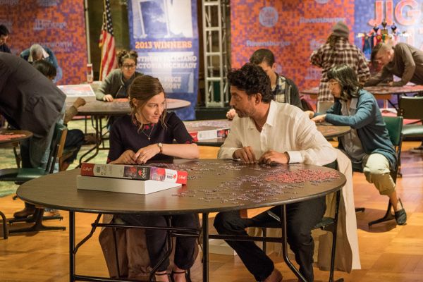 Kelly Macdonald as Agnes and Irrfan Khan as Robert in Puzzle, which will open EIFF
