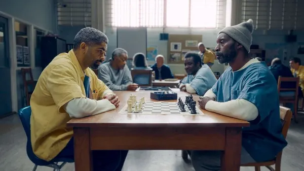 Kingsley Ben-Adir and Rob Morgan in Frank & Louis. Morgan says: 'I showed up prepared and really wanting to be honest, to put a human being on, on screen, and not a caricature'
