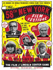 58th New York Film Festival poster designed by John Waters