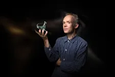 Ben Rivers with his Green Leopard