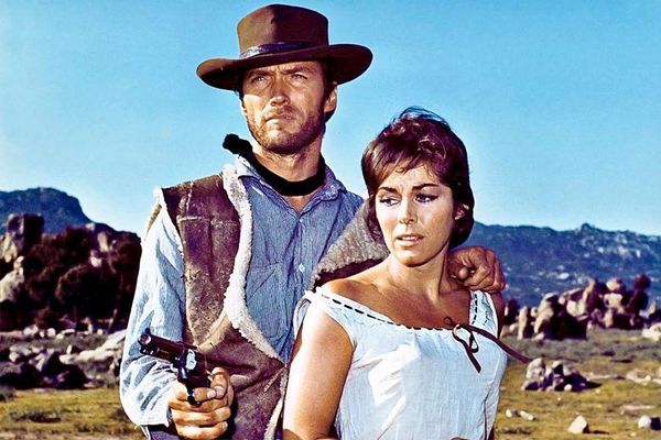 Clint Eastwood and Marianne Koch in A Fistful Of Dollars, closing choice for the Cannes Film Festival on 24 May.
