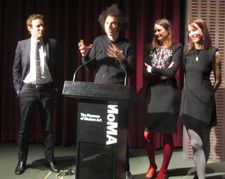 Alessandro Nivola, Azazel Jacobs, Emily Mortimer and Dolly Wells at the King Bee Productions Doll & Em première at MoMA