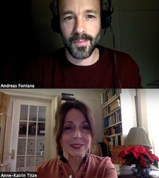Andreas Fontana with Anne-Katrin Titze on Jorge Luis Borges: “Borges of course in terms of literary inspiration is very important.”