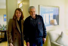 Claude Lelouch with Anne-Katrin Titze in New York: “There are as many cars in my films as there are horses in westerns.”
