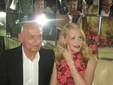 Learning To Drive co-stars Ben Kingsley and Patricia Clarkson at Southgate