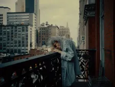 Bettina Grossman on her balcony