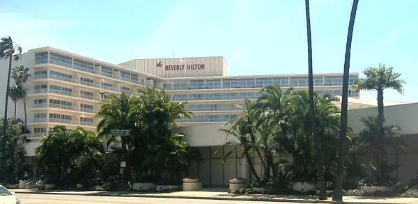 The Beverly Hilton, where tonight's ceremony is taking place