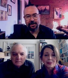 Bill Badgley with 99 Records founder Ed Bahlman and Anne-Katrin Titze: “The Slits movie is obviously about not being willing to be contained …”