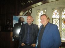 Brendan Gleeson with Calvary director/writer John Michael McDonagh at the Explorers Club: "There is something childlike in the way his delineation of good and evil was so clear.