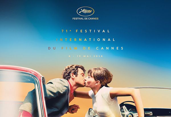 In the mood for Cannes - star kiss between Jean-Paul Belmondo and Anna Karina from this year’s Cannes Film Festival poster