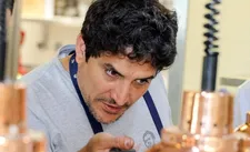 Chef Mauro Colagreco experimenting on a new dish to add to the menu