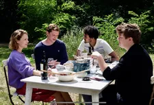 Christian Petzold’s Afire, starring Paula Beer, Enno Trebs, Langston Uibel, and Thomas Schubert