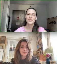 Clara Stern with Anne-Katrin Titze on Michael Haneke: “I had a lot of classes with him and he taught a lot about how to work with actors.”