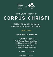Corpus Christi screening and dinner invitation