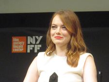 Emma Stone on Sandy Powell's costumes for Abigail: "There was a lot of laser-cut leather and really contemporary fabrics."