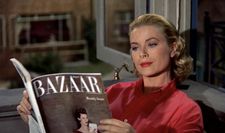 Lisa Carol Fremont (Grace Kelly) reads Harper's Bazaar at the end of Rear Window