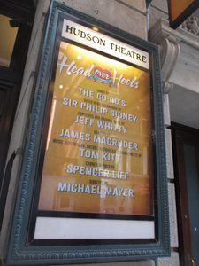 Head Over Heels begins previews on June 23 at the Hudson Theatre in New York