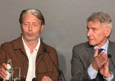 Mads Mikkelsen and Harrison Ford