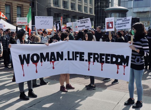 Protestors in Ottawa urge Iran to take action on women's rights