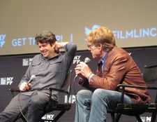 Robert Redford with All Is Lost director JC Chandor
