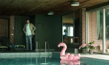 Jakob Cedergren as Adam, poolside