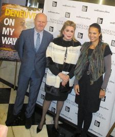 Catherine Deneuve with Jean-Paul Salomé and Isabelle Giordano from uniFrance