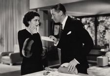 Mariette Colet (Kay Francis) to Gaston Monescu (Herbert Marshall) in Ernst Lubitsch’s Trouble In Paradise: “Divine”