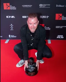 Skintown director Kieron J Walsh at the prize ceremony of the 79th Edinburgh International Film Festival: 'It was funny growing up at that time in the 80s and 90s when music was a badge'