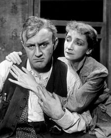 Lee J Cobb and Mildred Dunnock in Elia Kazan's production of Death Of A Salesman