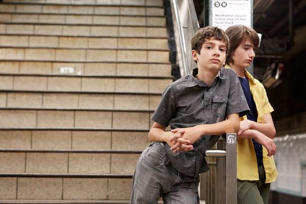 Michael Barbieri and Theo Tapliz in Little Men - when 13-year-old Jake's grandfather dies, his family moves back into their old Brooklyn home. There, Jake befriends Tony, whose single Chilean mother runs the shop downstairs. As their friendship deepens, however, their families are driven apart by a battle over rent, and the boys respond with a vow of silence. 