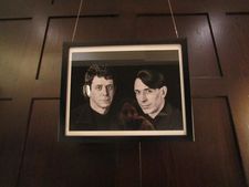 Lou Reed and John Cale, Songs for Drella shoot, 1989 by James Hamilton (Oak Room of The Algonquin)