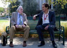 Professor Arthur Baldwin (M Emmet Walsh) chats with Shriver (Michael Shannon)