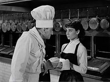 The Professor (Marcel Hillaire) with Sabrina (Audrey Hepburn) in Billy Wilder’s Sabrina