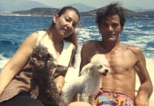 Maria Callas with her poodles and Pier Paolo Pasolini who directed her in Medea: "In her letters she used to call them 'my babies'."