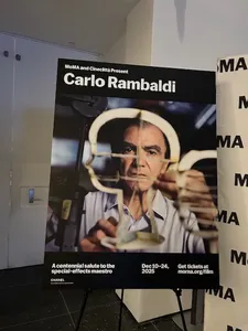 MoMA and Cinecittà Present: Carlo Rambaldi poster in New York