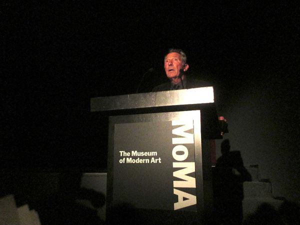 My Old Lady director Israel Horovitz at MoMA premiere on Samuel Beckett's Cascando: "I once recited a poem of mine to Beckett."
