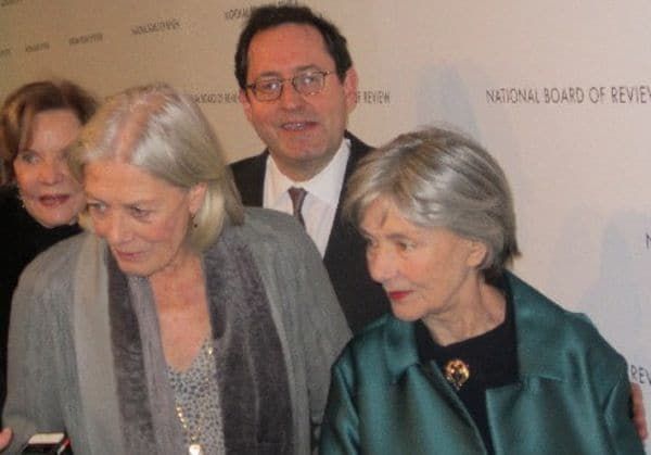 Vanessa Redgrave and Emmanuelle Riva with Sony Pictures Classics' Michael Barker