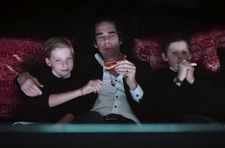 Cavemen - Nick Cave with Arthur and Earl enjoying a 20,000 Days on Earth moment: "As a director you’re never really sure what your film is going to be."