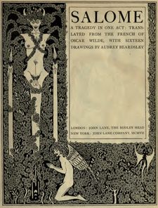 The frontispiece for Oscar Wilde's Salome