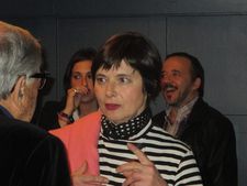 Isabella Rossellini with Paolo Taviani at Soho House in New York
