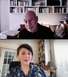 Pascal Bonitzer with Anne-Katrin Titze on Scottie’s in Auction: “It’s an allusion to Vertigo because it’s a great movie. Scottie’s, yes, it’s Sotheby’s, it’s Christie’s, it’s a big auction house.”