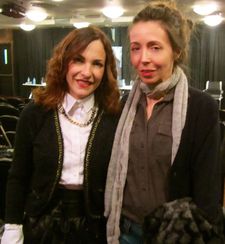 Paula Ortiz with Anne-Katrin Titze at Instituto Cervantes New York.