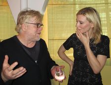 Philip Seymour Hoffman celebrating Cate Blanchett at Le Cirque in 2013